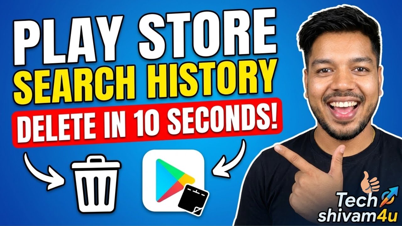 Tittle - How to delete play store search history || Play store ki search history delete kaise kare