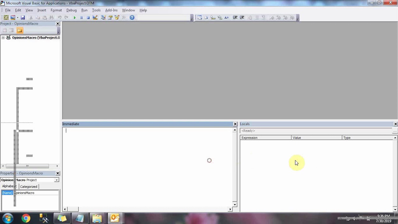 Dock Windows in VBA Editor