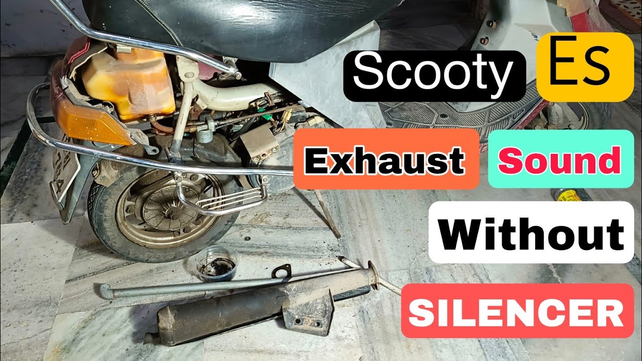 Выхлоп Scooty es Звук без глушителя | Убийственный звук