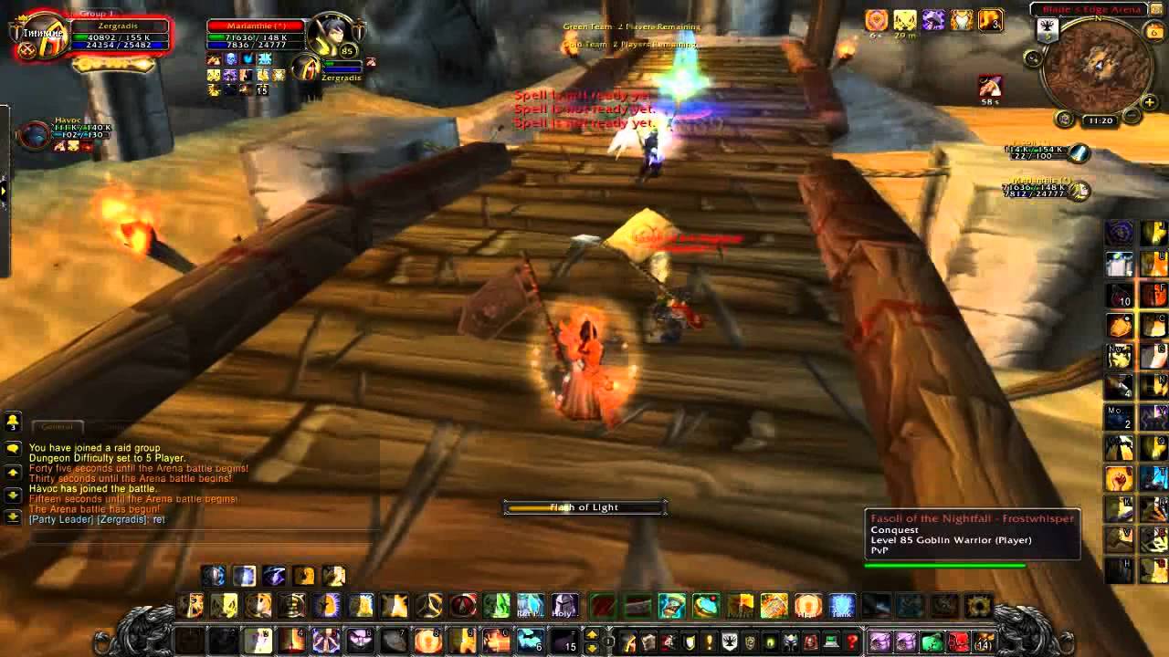 World of Warcraft Cataclysm Ret Paladin PvP 4.3.4 NEW! Duels BG & Arena!