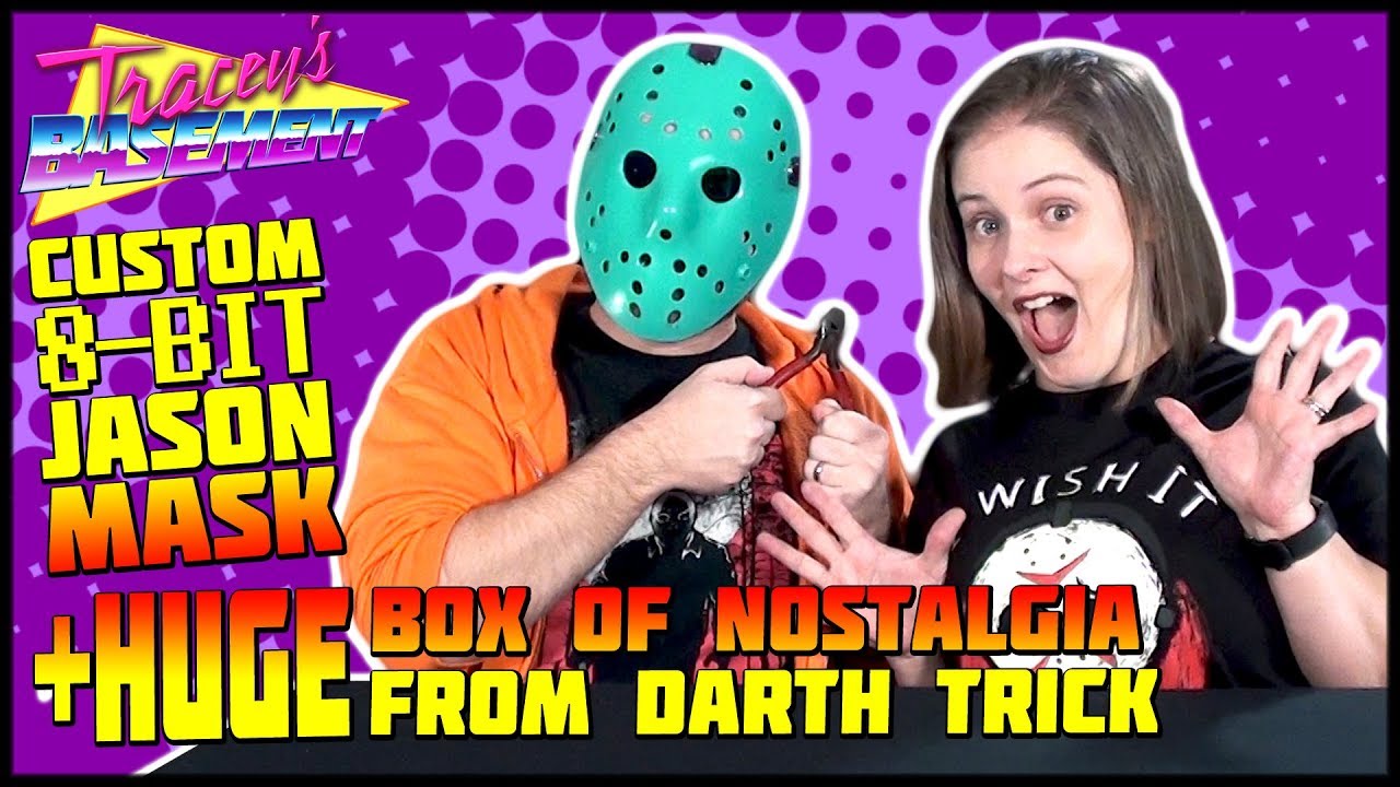 Friday the 13th Custom 8-bit Jason Mask & HUGE Box of Nostalgia from Nick (Darth Trick)-VIEWER MAIL