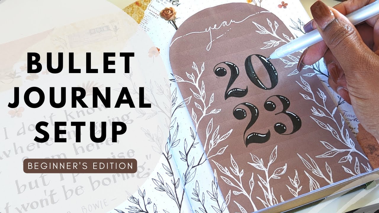 2023 Bullet Journal Setup | Plan with Me | Vintage Scrapbook Theme 🕯️☕