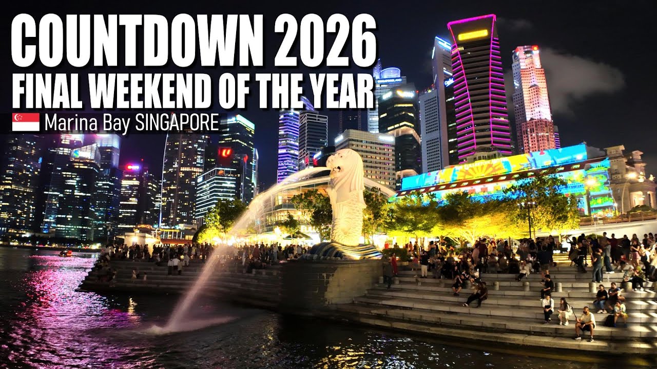 Countdown to 2026 - Final Weekend of the Year! Marina Bay, Singapore 🇸🇬 - Walking Tour