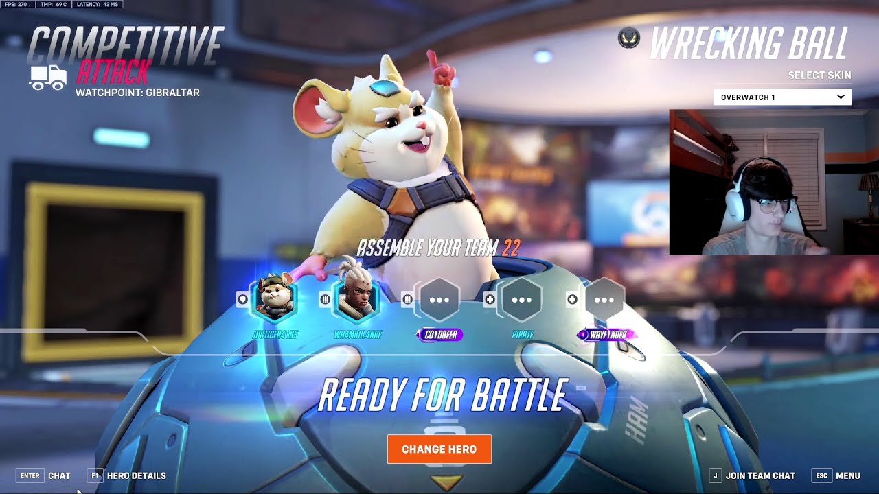 41 ELIMS! CARTIFAN INSANE WRECKING BALL GAMEPLAY OVERWATCH 2 SEASON 14 TOP 500
