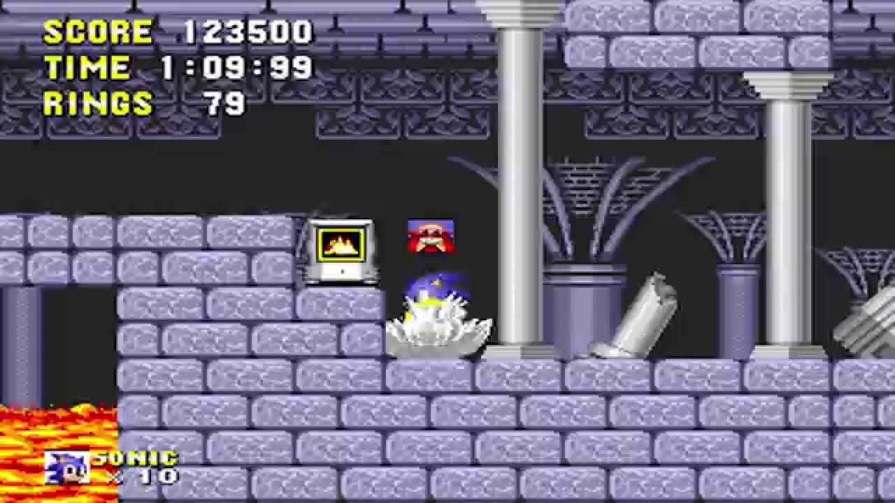 Sonic 1 Megamix V4: Dark Fortress Zone (Sonic, 720p/60fps)