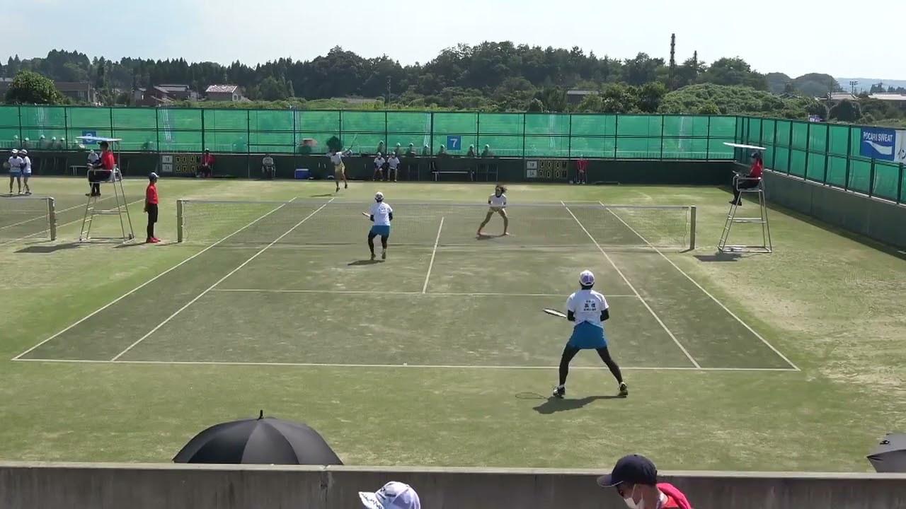 2021年IH ソフトテニス 女子団体3回戦 和歌山信愛(和歌山) vs 北越(新潟) A7コート