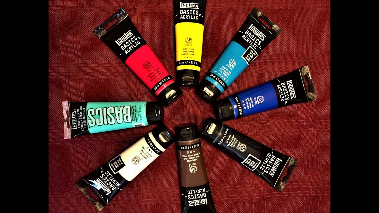 Liquitex Basics Acrylic paint - Review and Swatches