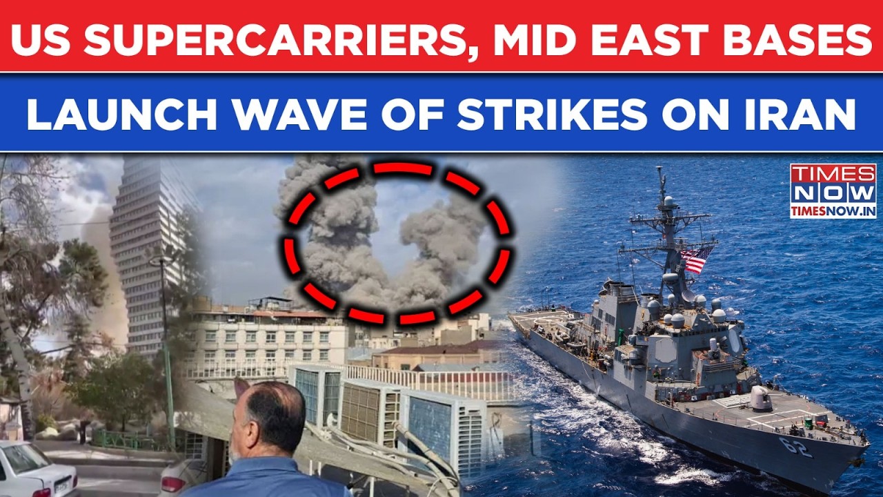 Iran War: US Supercarriers, Mid East Military Bases Launch Wave Of Strikes| IRGC Fires Back| Watch