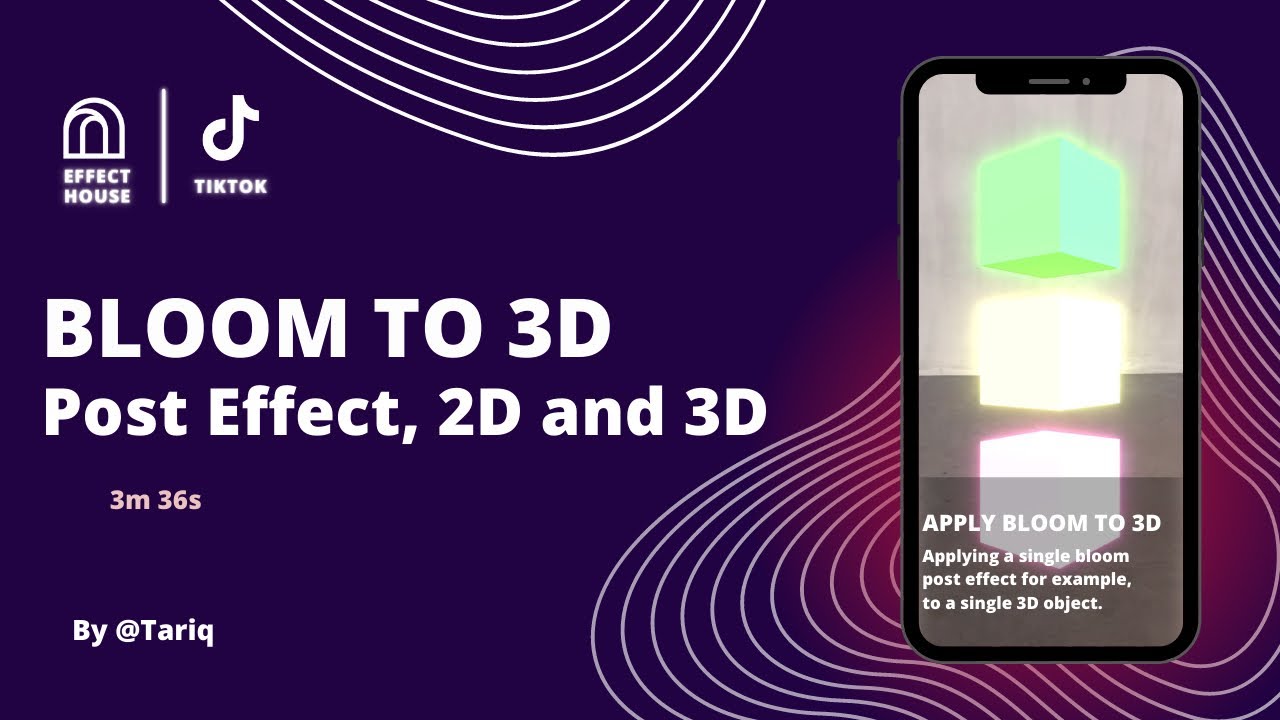 Apply Bloom to a single 3D object | Effect House | Tiktok