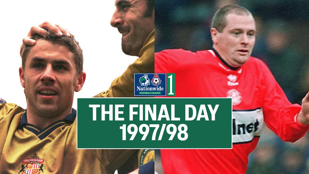 Sunderland v Boro v Charlton | First Division Promotion Race | 1997/98 | ITV Sport Archive