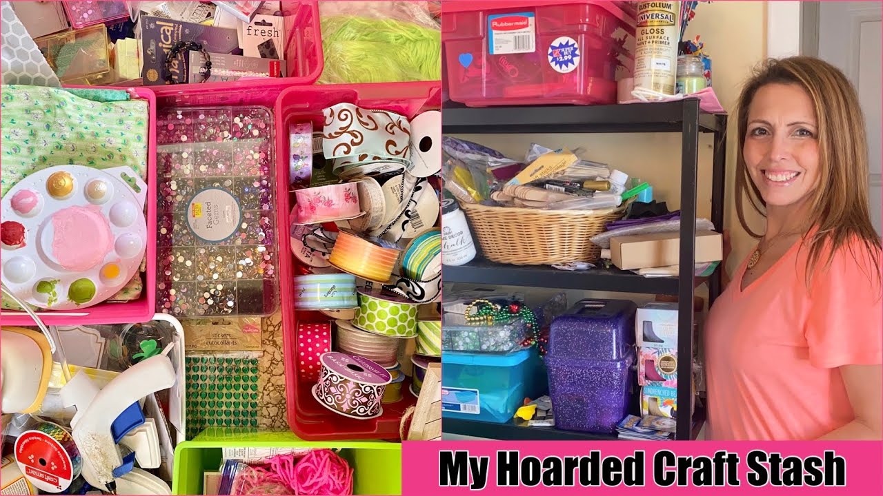 Hoarders ❤️ Starting my Hardest Emotional DeClutter: Craft Supplies