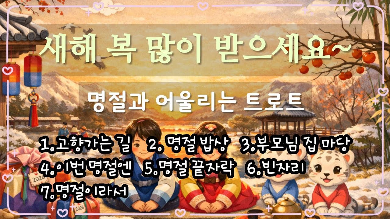 명절에 딱 듣는 트로트 메들리/ 인기트롯트/ 트로트메들리