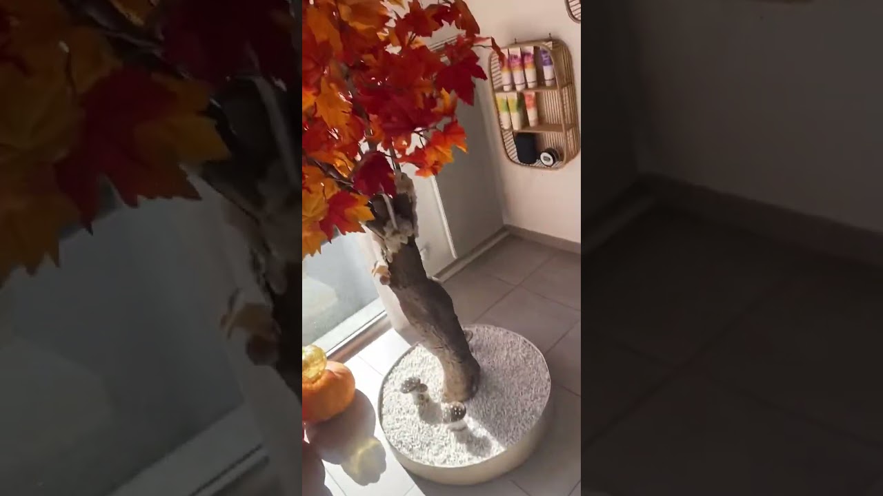 Arbre artificiel - Vitrine Automne