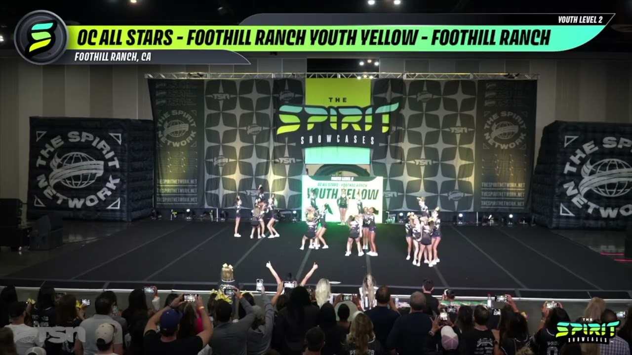 OC All Stars Foothill Ranch Youth Yellow | Spirit Showcase Ontario 2025
