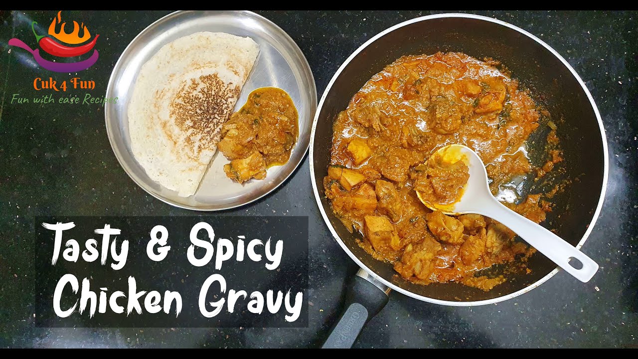 Spicy Chicken Gravy Recipe - Village Style  | Chicken Curry Recipe | Chicken Masala