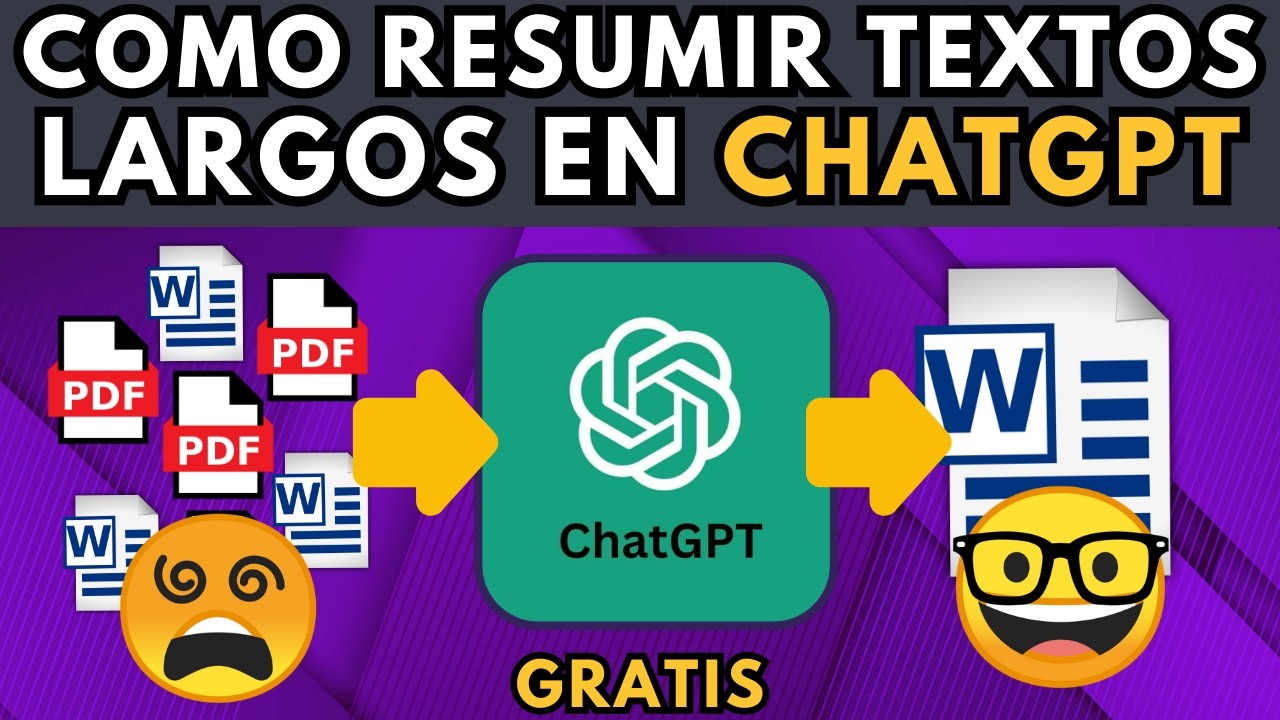 C&oacute;mo hacer RES&Uacute;MENES de TEXTOS LARGOS con ChatGPT sin perder informaci&oacute;n y Exportar a Word