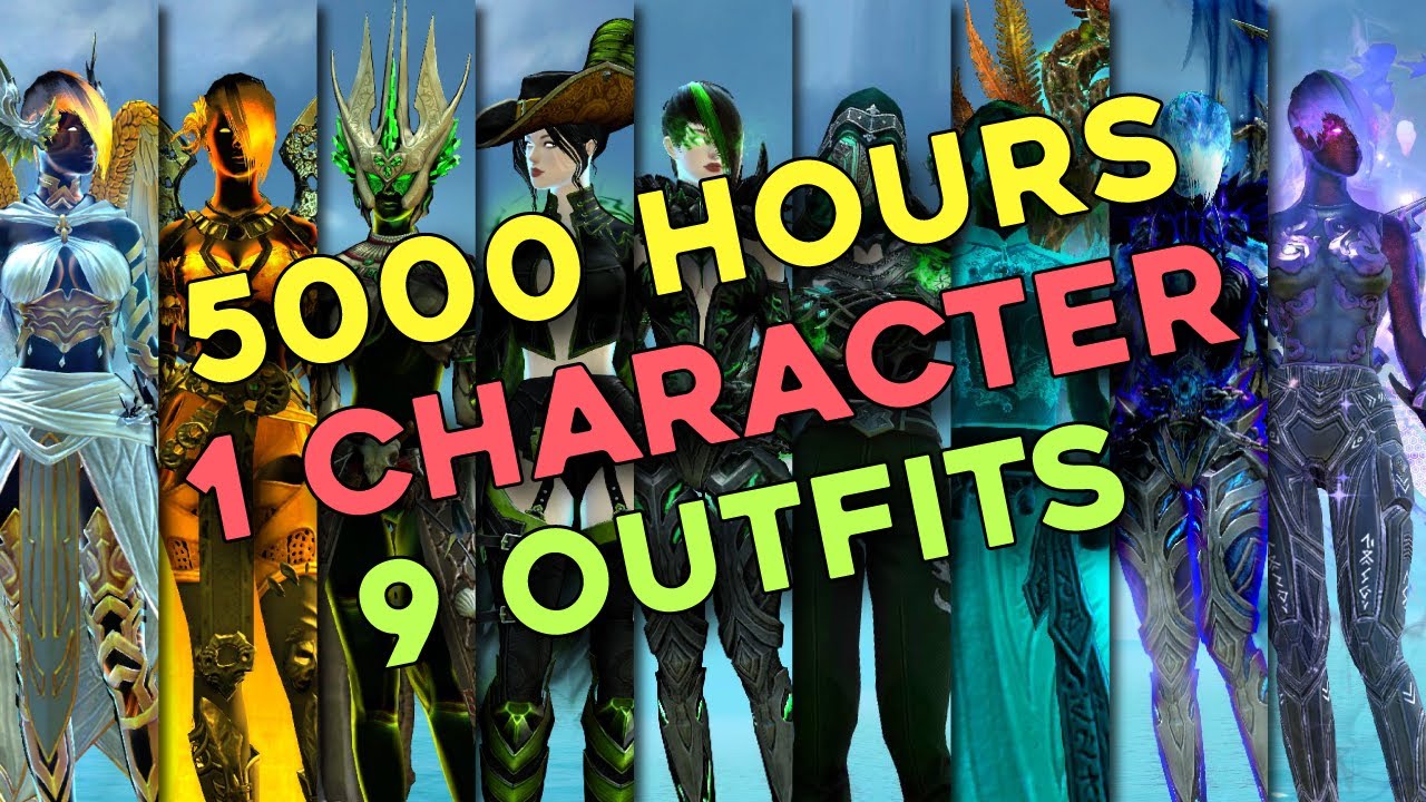 A Full Fashion Showcase Of My Guild Wars 2 Character