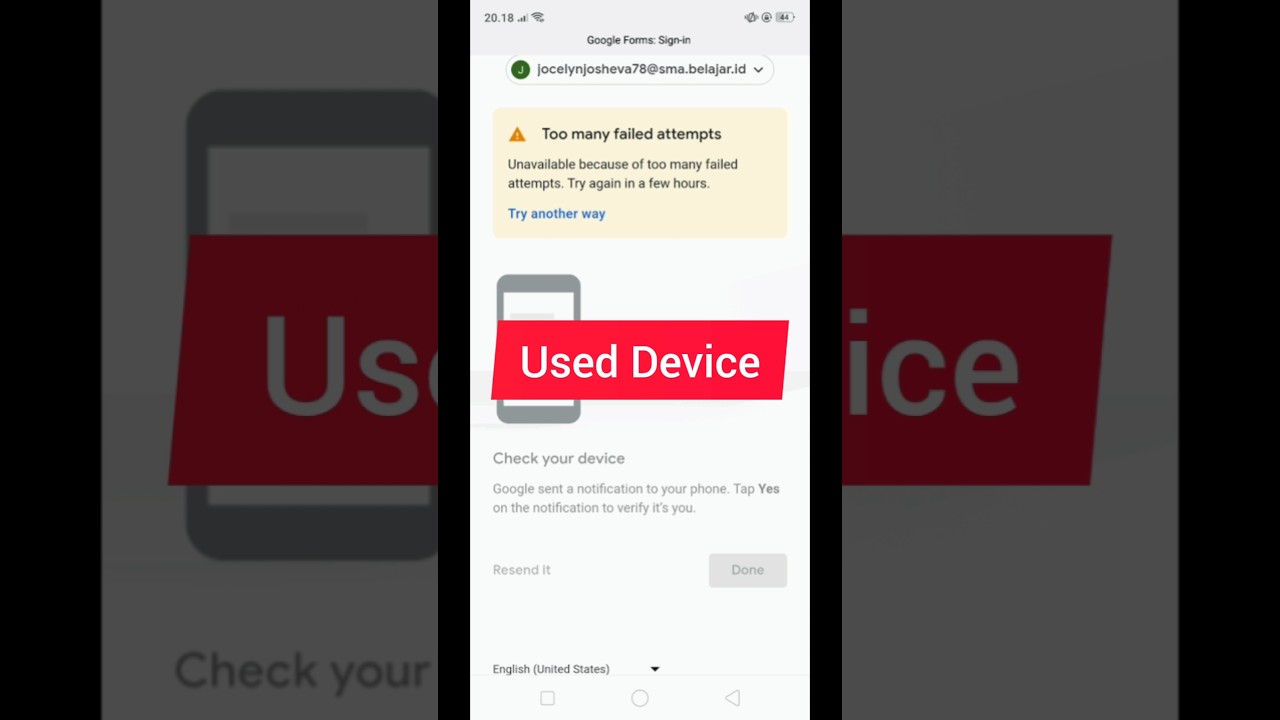 Too Many Failed Gmail Attempts? Fix it in 24 Hours or Less! #shorts #gmail