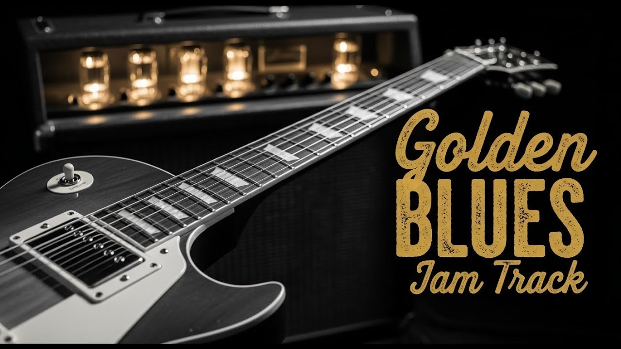 Blues Backing Track in the Key of E at Medium Speed with Stops for All Skills Guitar Jamming