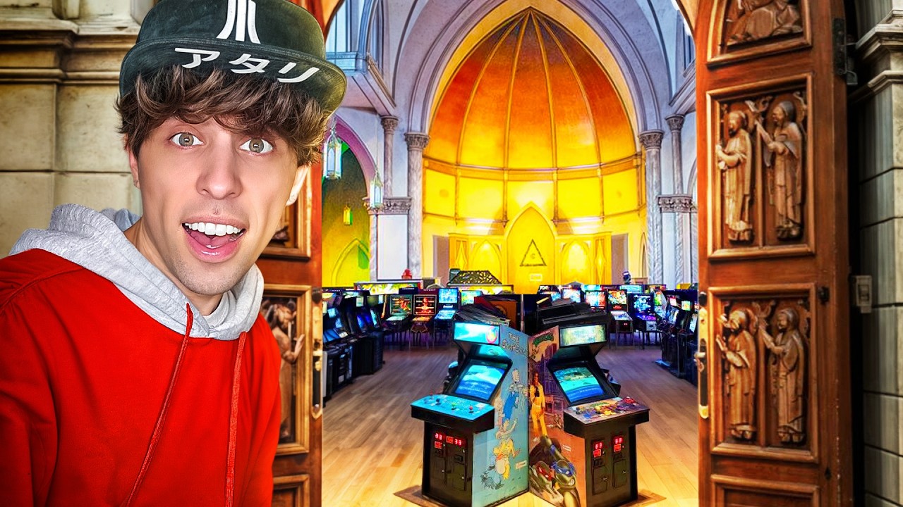 I Found A Secret Arcade Inside A Church!