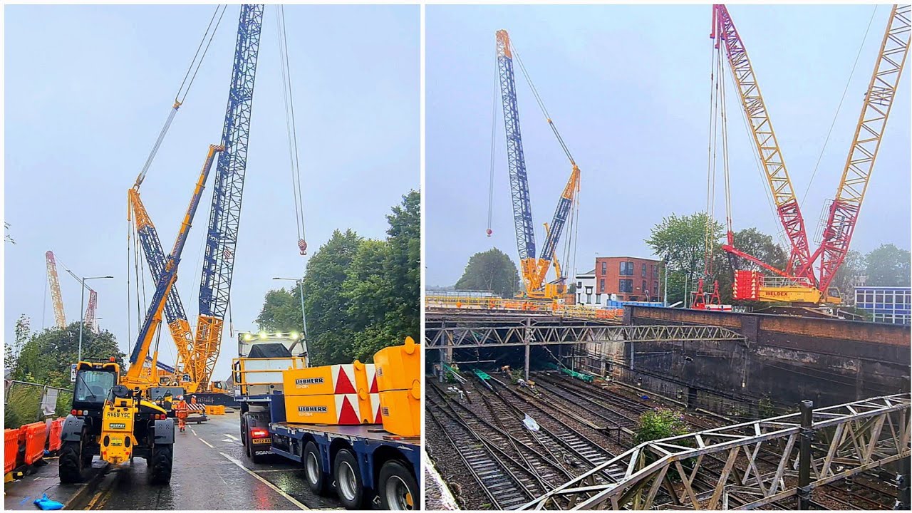 Rail station closes for £20m project as giant cranes remove 200 bridge beams 👷‍♀️ 
