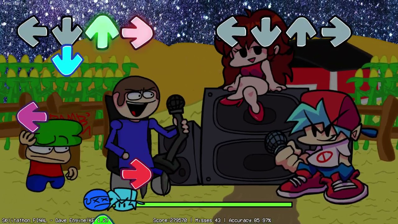 FNF Vs. Dave and Bambi - Splitathon (4k)