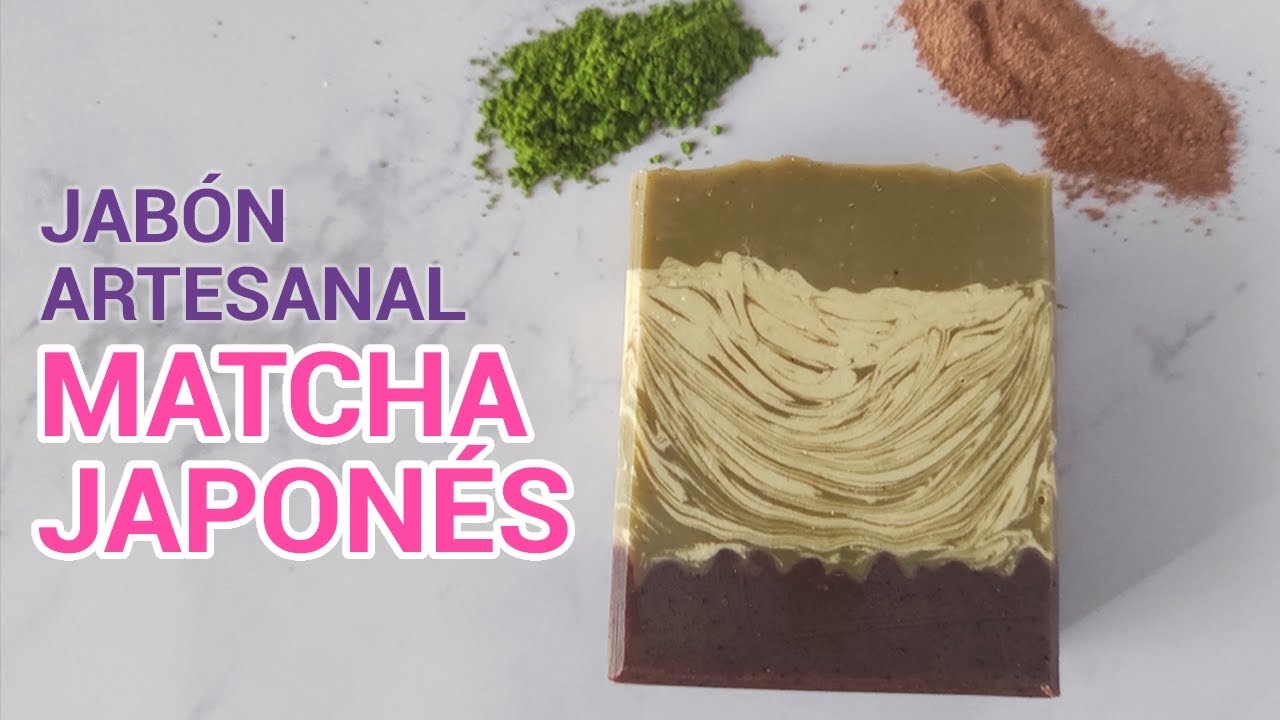 Jabón de MATCHA Saponificado en Frio - JABONES ARTESANALES