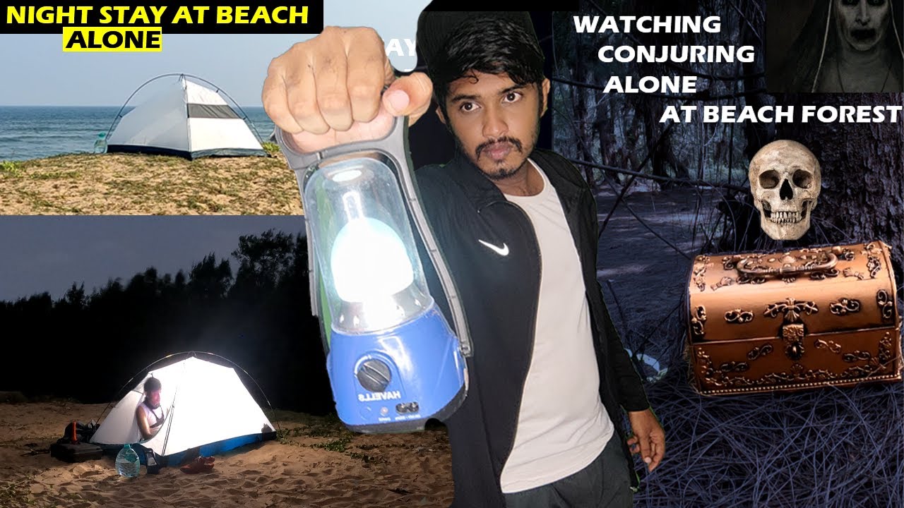 Surviving 24 Hours In Haunted Forest Beach😱 *ALMOST DIED*