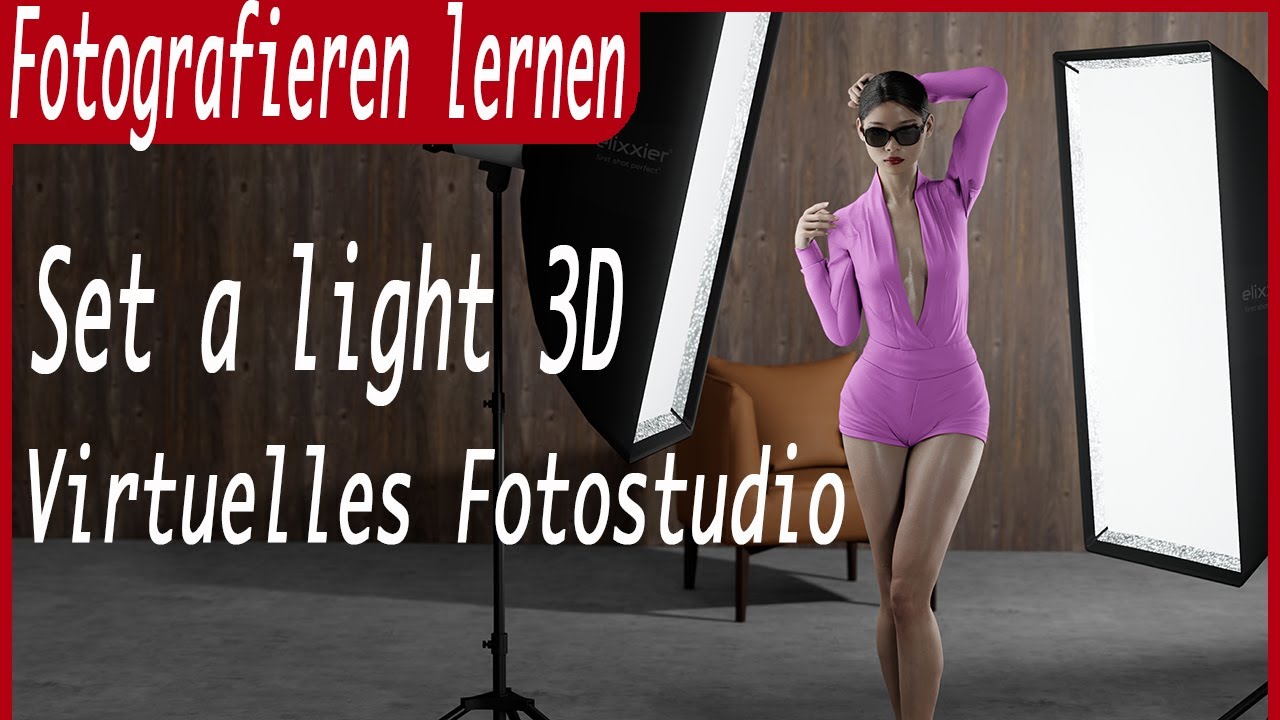 Fotografieren lernen / Fotoshooting planen / Lichtsetzung trainieren / 3D Personen erstellen Deutsch