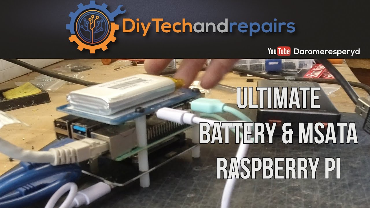 Raspberry PI with mSATA and battery - Ultimate build #3