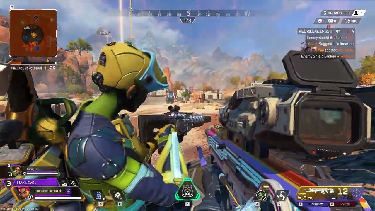 firing an absurd amount of longbow bullets only bc ava was rampart = we are annoying