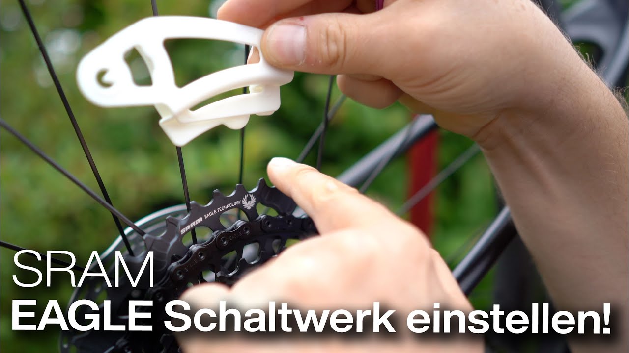 SRAM EAGLE XX1, XO1, GX Schaltwerk einstellen (auch AXS) mit Montage-Messlehre (SRAM Chain Gap Tool)