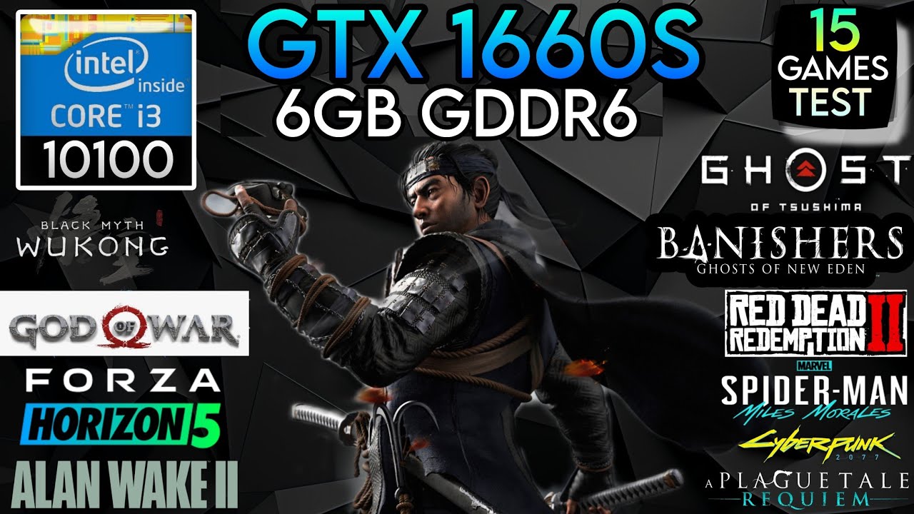 GTX 1660 Super + I3 10100 & 32GB Ram - Test In 15 Games !