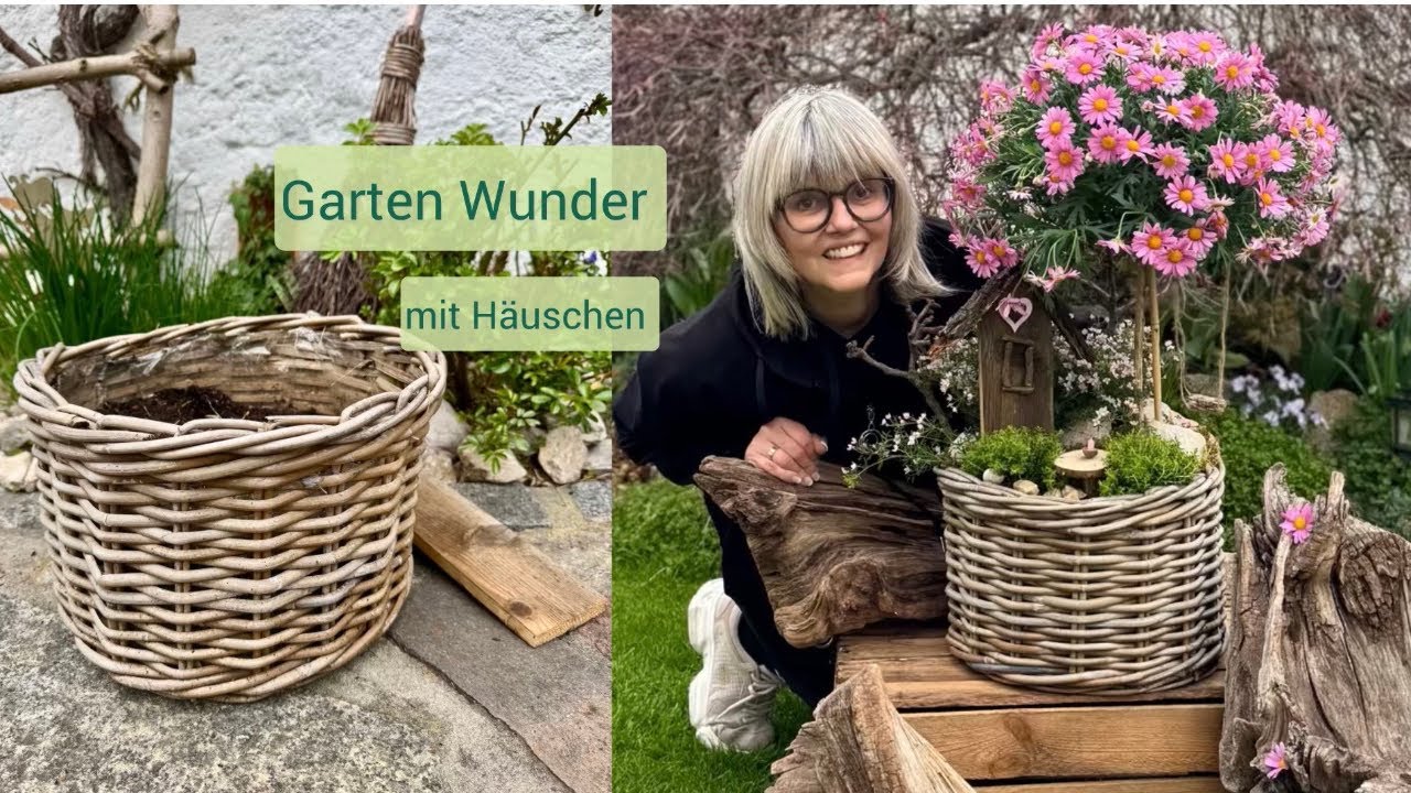 Korb-Wunder: In 5 Minuten entsteht ein H&auml;uschen🌸