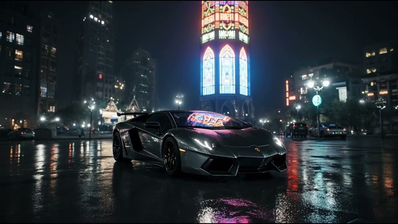 Neon Dreams | Lamborghini Diablo in Futuristic Glow & Chill Beats