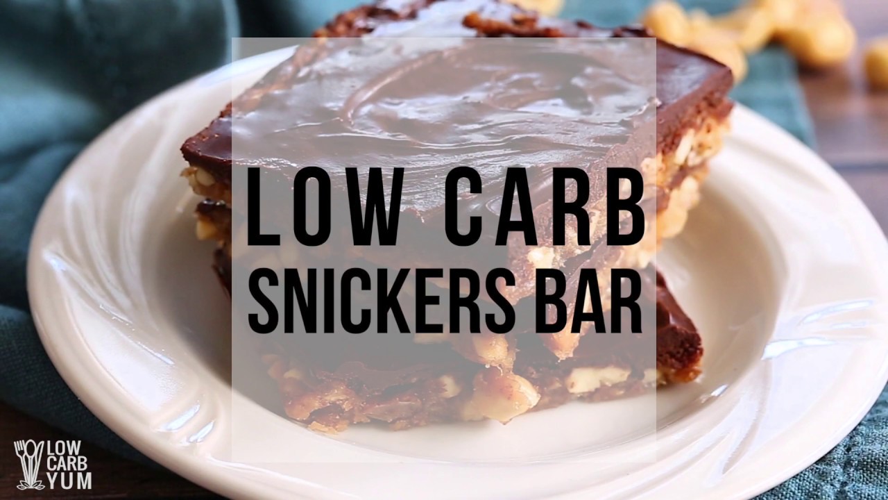 Sugar Free Snickers Bar Recipe - Low Carb Candy