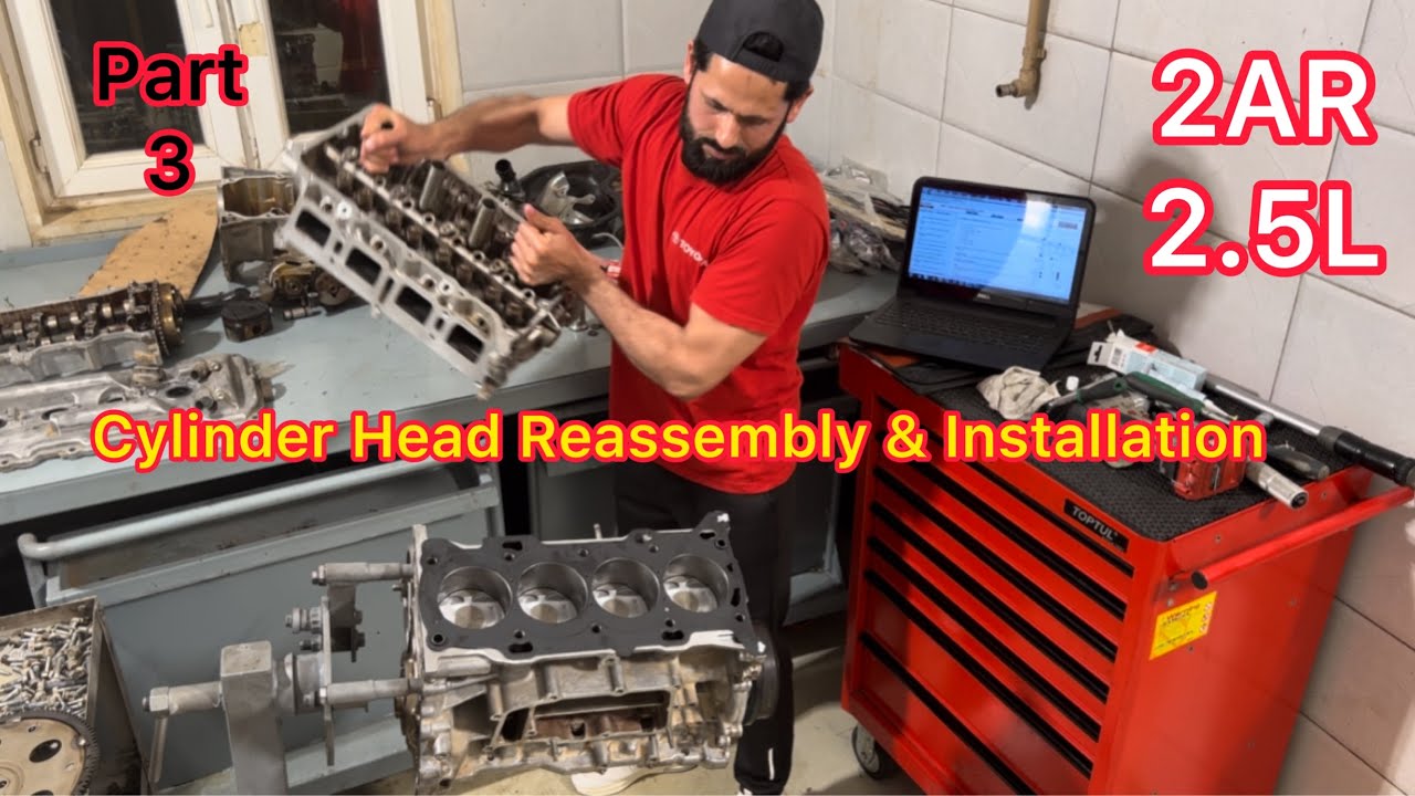 2AR 2.5L Engine Rebuilding || Head Reassembly And Gasket Replacement 2010-2023