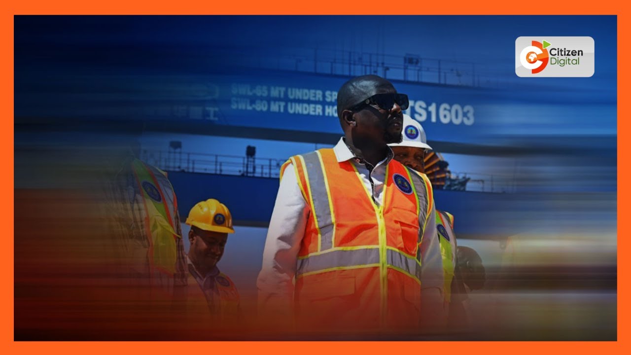 4 new gantry cranes received at the Port of Mombasa