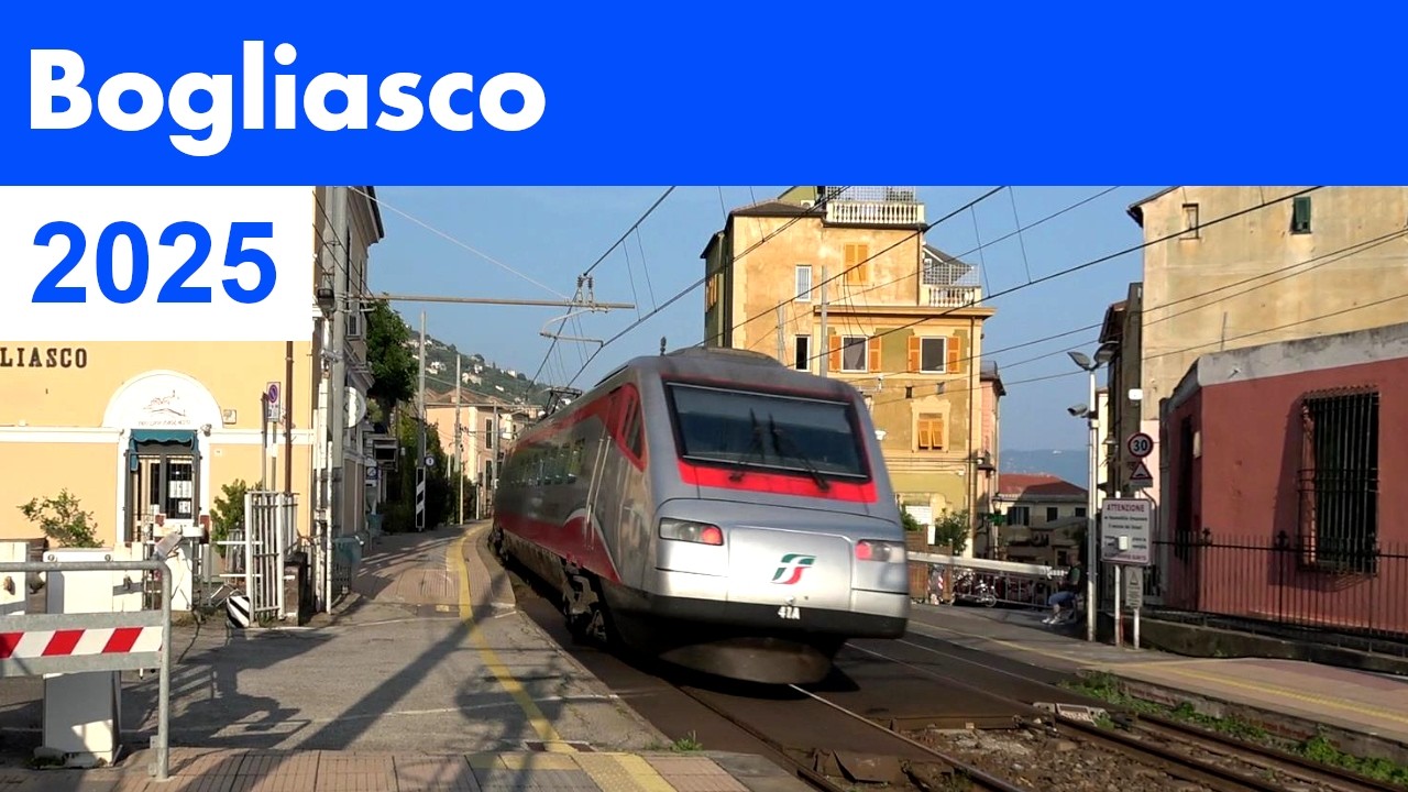 Treni alla Stazione di Bogliasco - Trenitalia Regionale InterCity Fercciabianca & Frecciargento