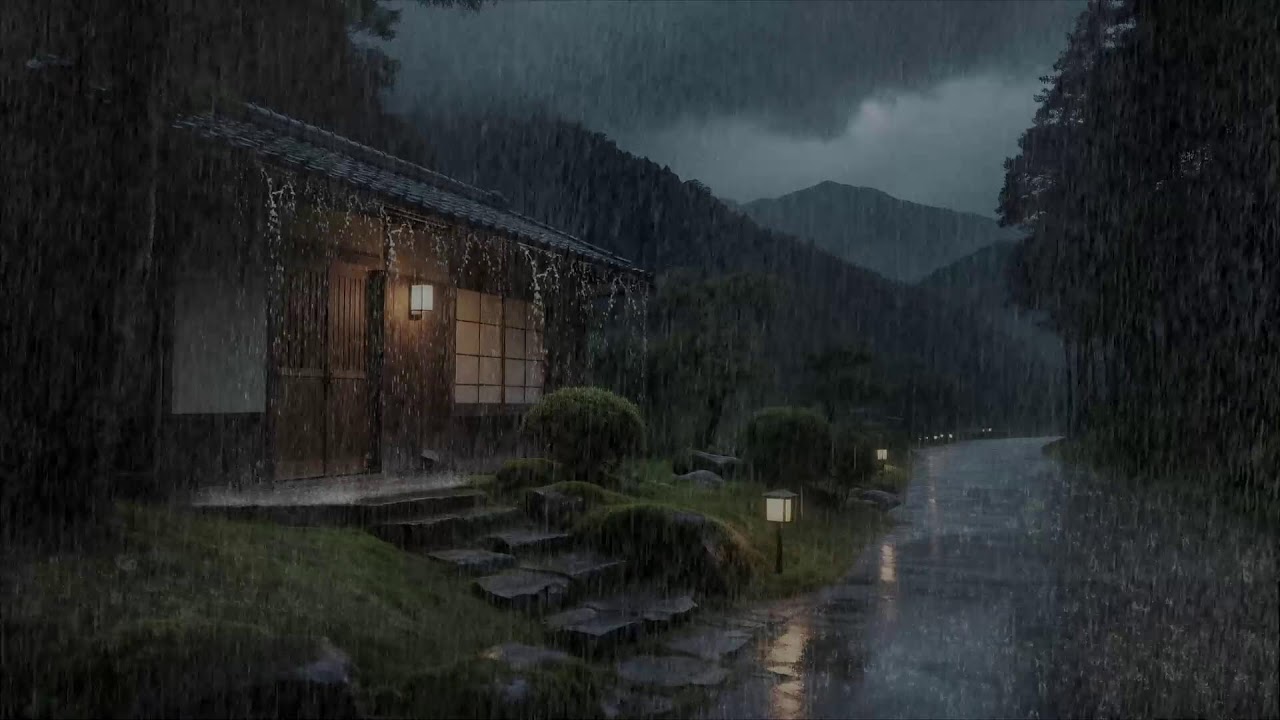 Tranquil Silence 🌧️ Rainfall on Countryside Cabin for Deep Sleep and Relaxation 💫
