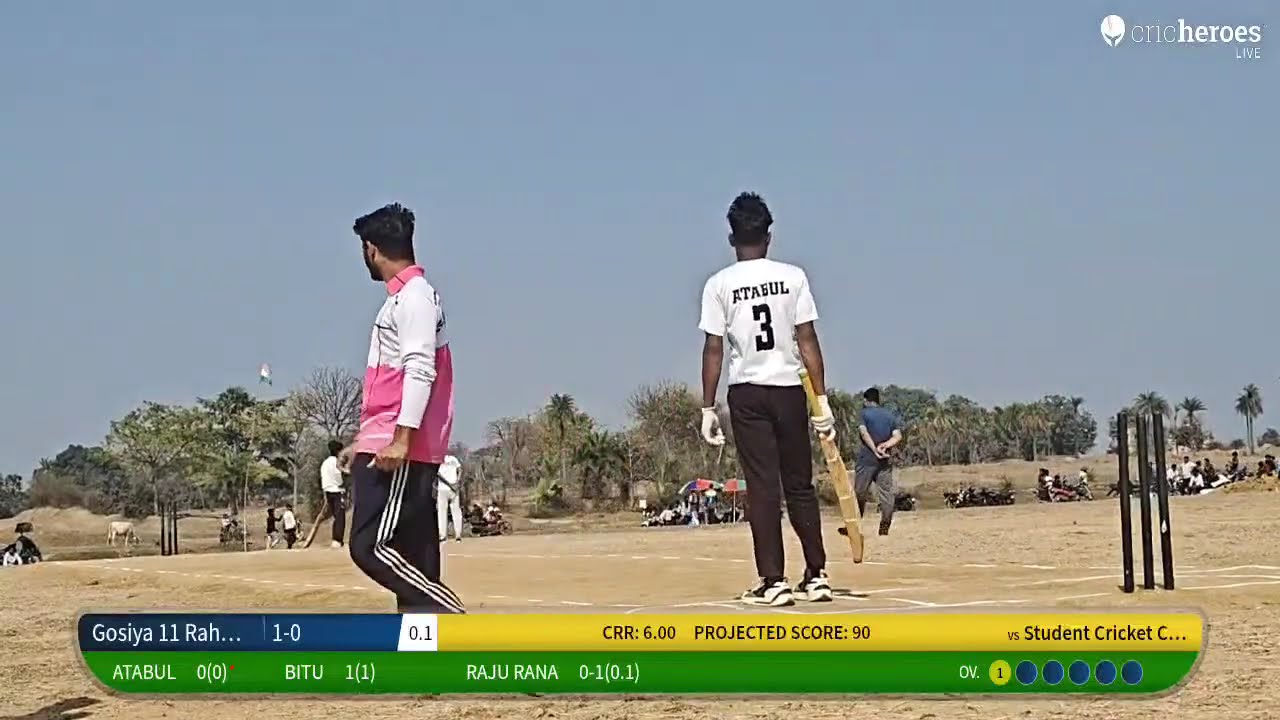 Gosiya 11 Rahmatnagar vs Student Cricket Club Rajoun live cricket match | AMAZE CUP KNOCKOUT TOURNA
