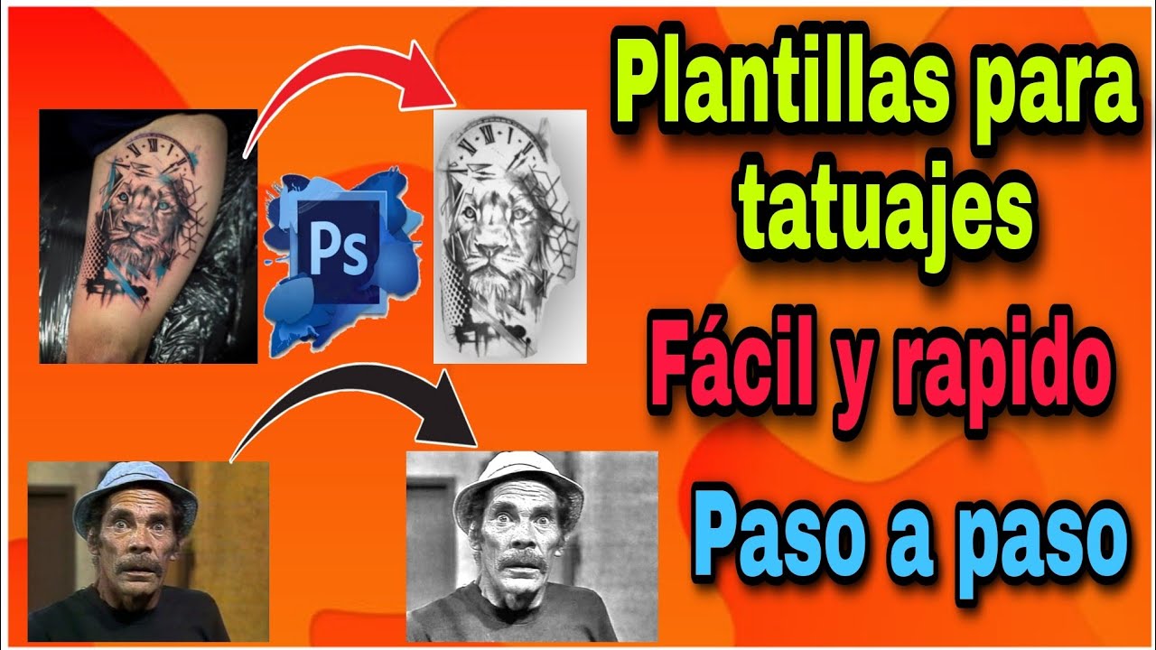 🆘PLANTILLAS PARA TATUAJES ✅ COMO CREARLAS PARA TATUAR FACIL Y RAPIDO