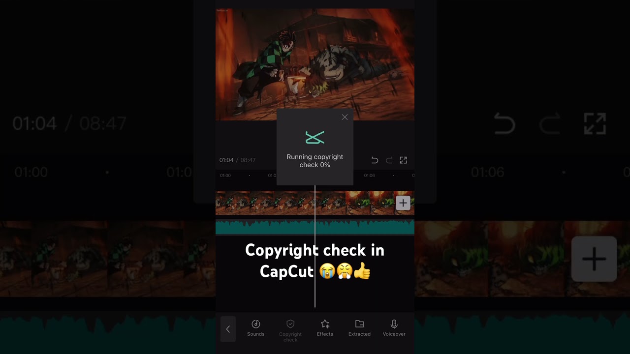 CapCut finally have a copyright check
