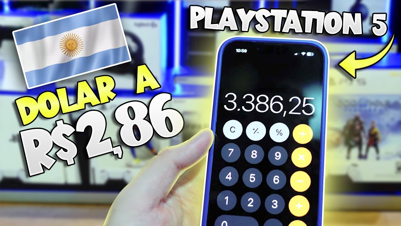 PLAYSTATION 5 BARATO! DÓLAR À R$2.86 no FREE SHOP (DUTY FREE) da ARGENTINA! Saiba como!