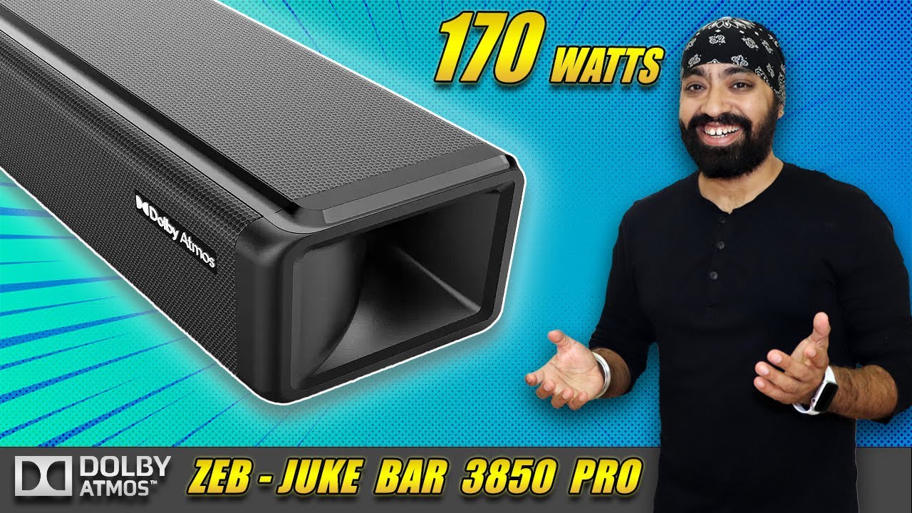 Лучший саундбар Dolby Atmos со встроенным сабвуфером 🔥 | Zebronics Zeb-Juke Bar 3850 Pro 🔊🔊