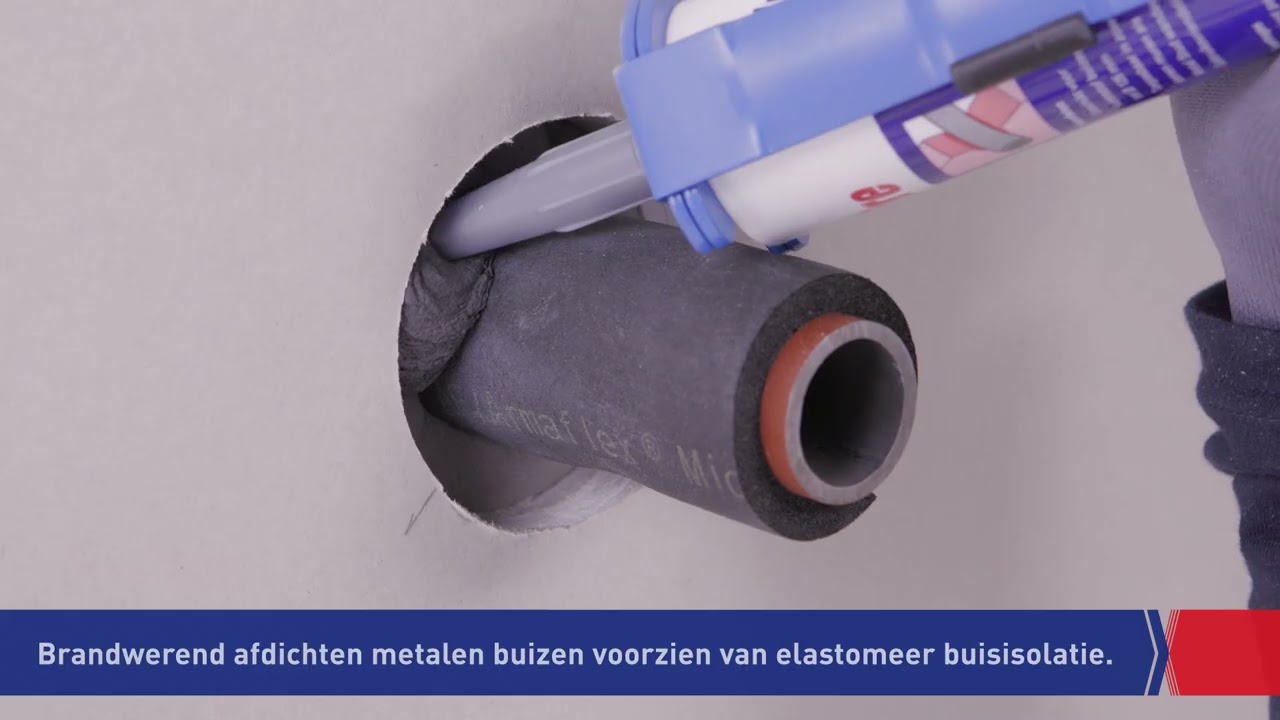 Nullifire FS709 - Diverse doorvoeren door de wand brandwerend en rookdicht afgedicht