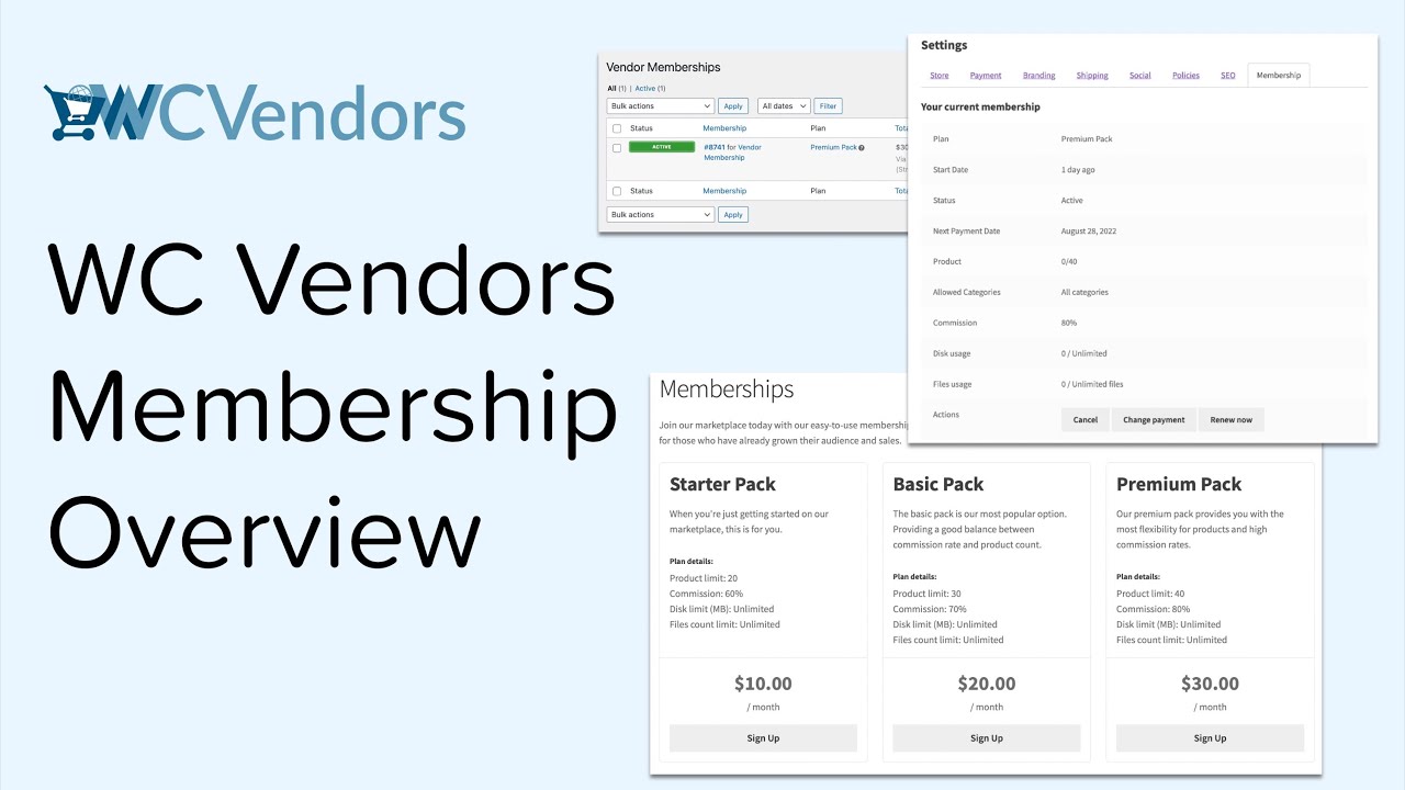 WC Vendors Membership Overview