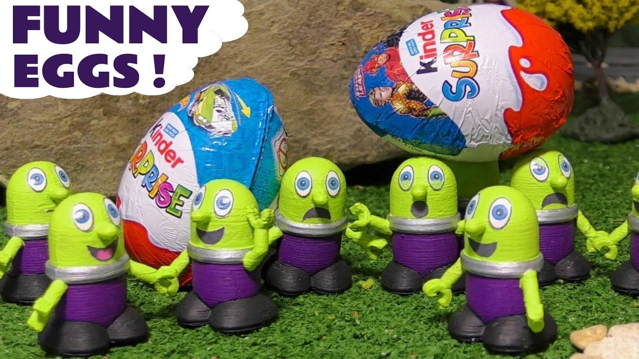 Funny Funlings Stop Motion Egg Hunt with Thomas Train TT4U