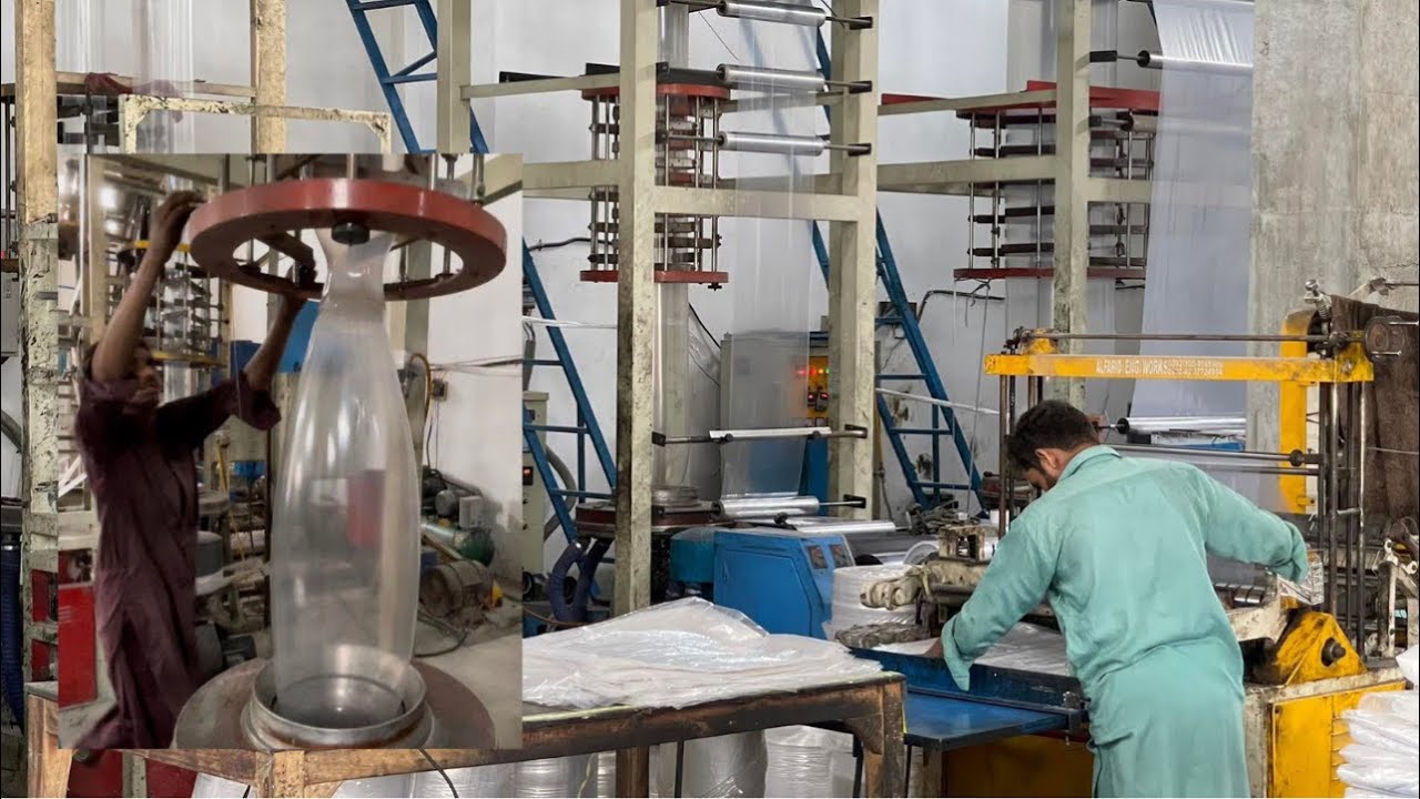 Making plastic bags in Factory | Plastic bags | poly bag | polythene bags | transparent plastic bag