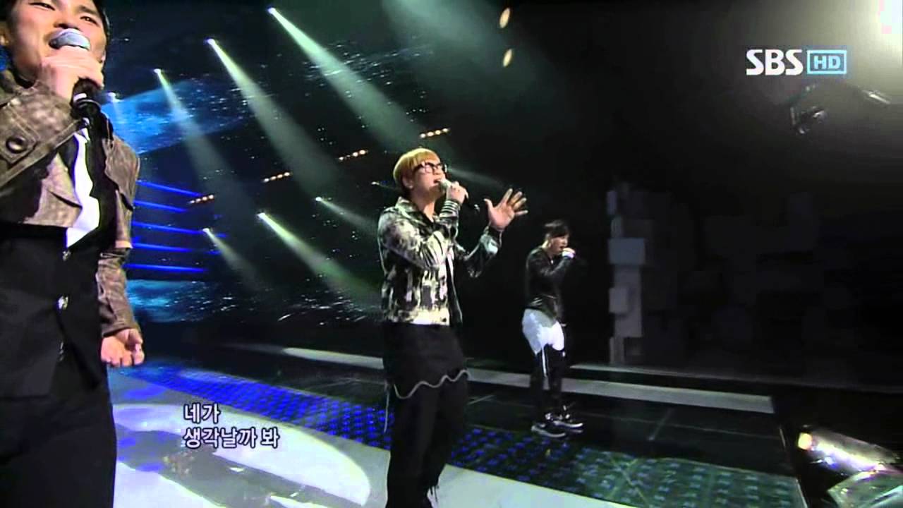 4Men - I can't (포맨 - 못해) @ SBS Inkigayo 인기가요 100214